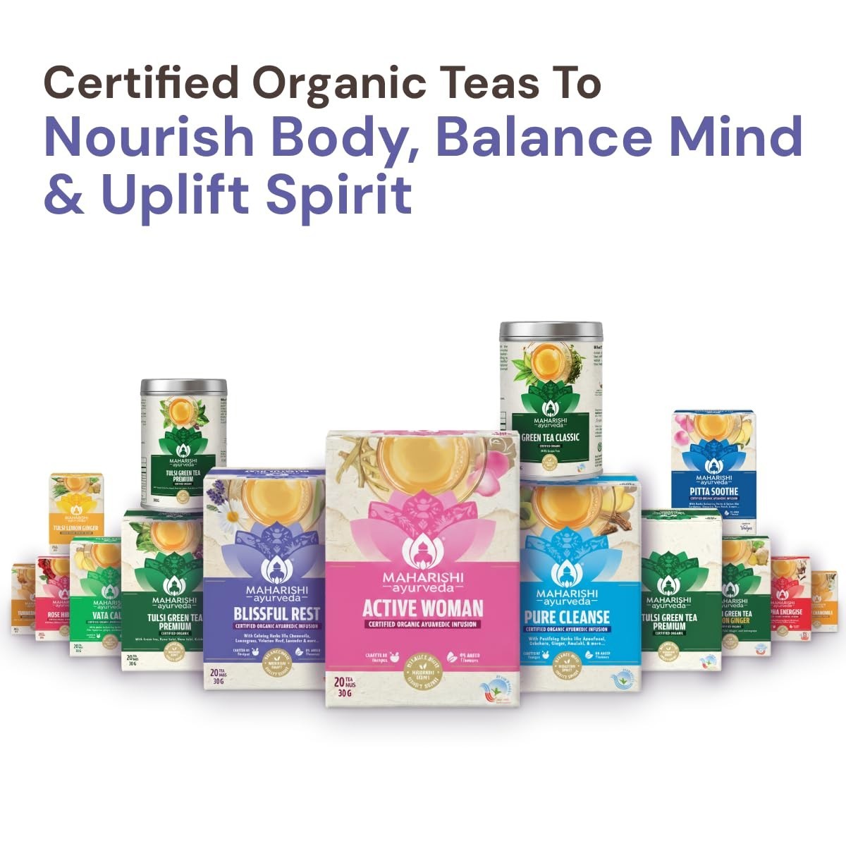 Maharishi Ayurveda All Natural Blissful Rest Herbal Tea, 20 Tea Bag