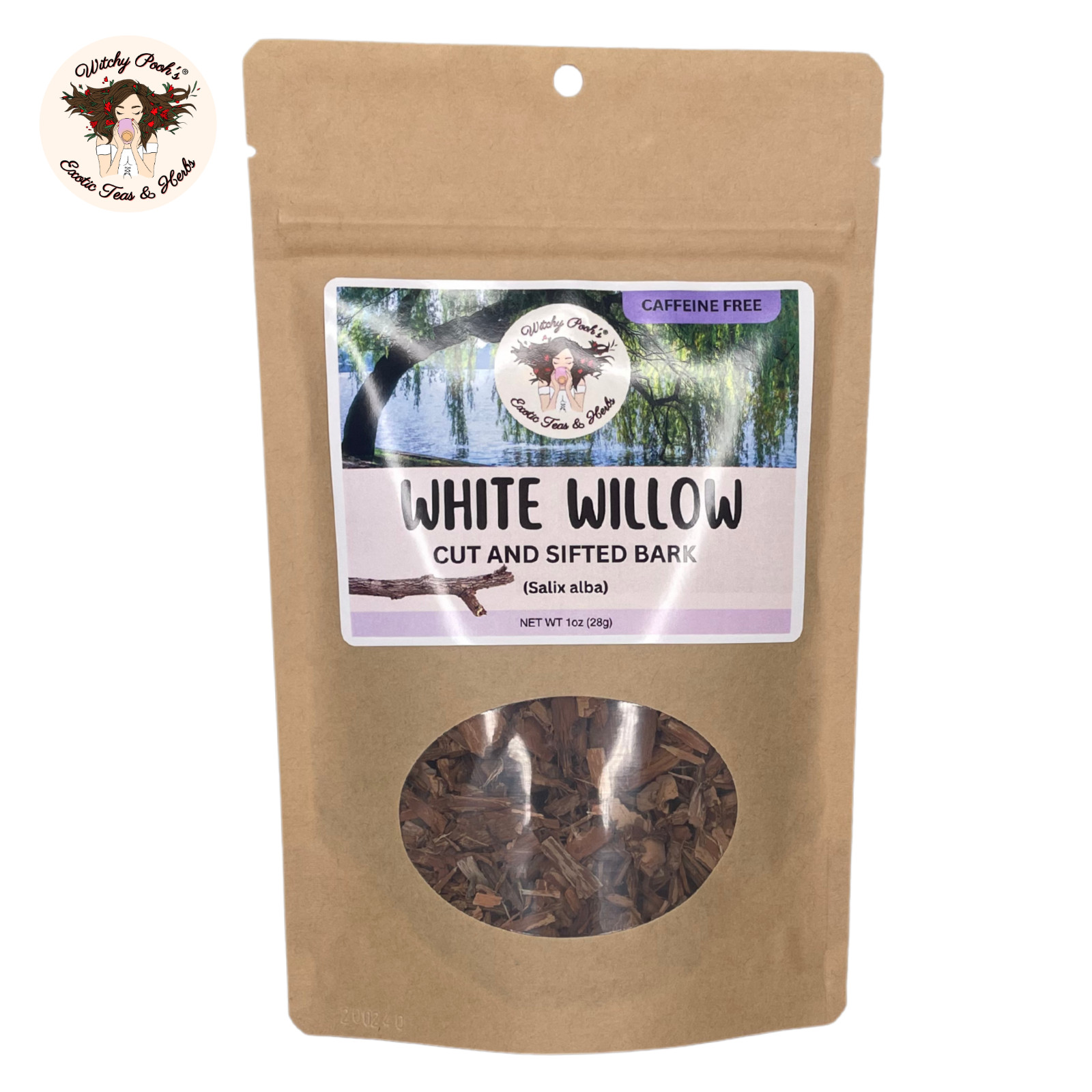 Witchy Pooh’s White Willow Tea – Cut and Sifted Bark, Caffeine Free