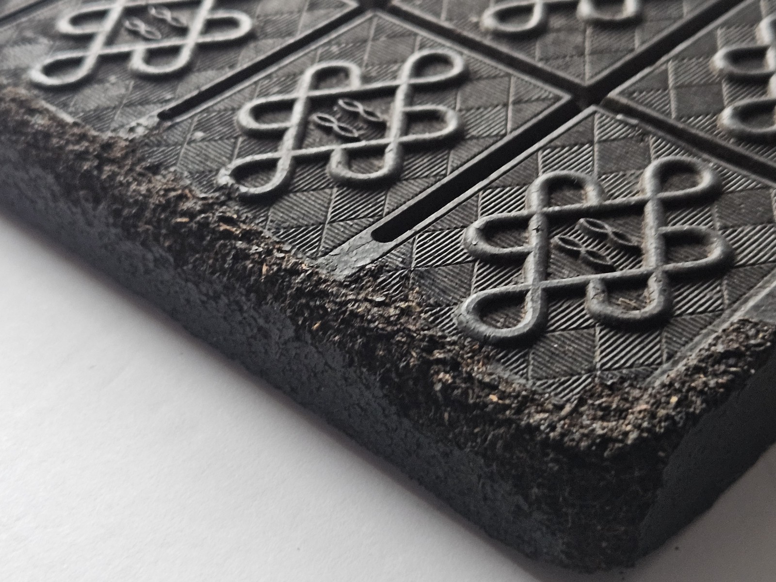 Black Tea Brick Vintage Antique Asian Currency China Chinese Wall Decor