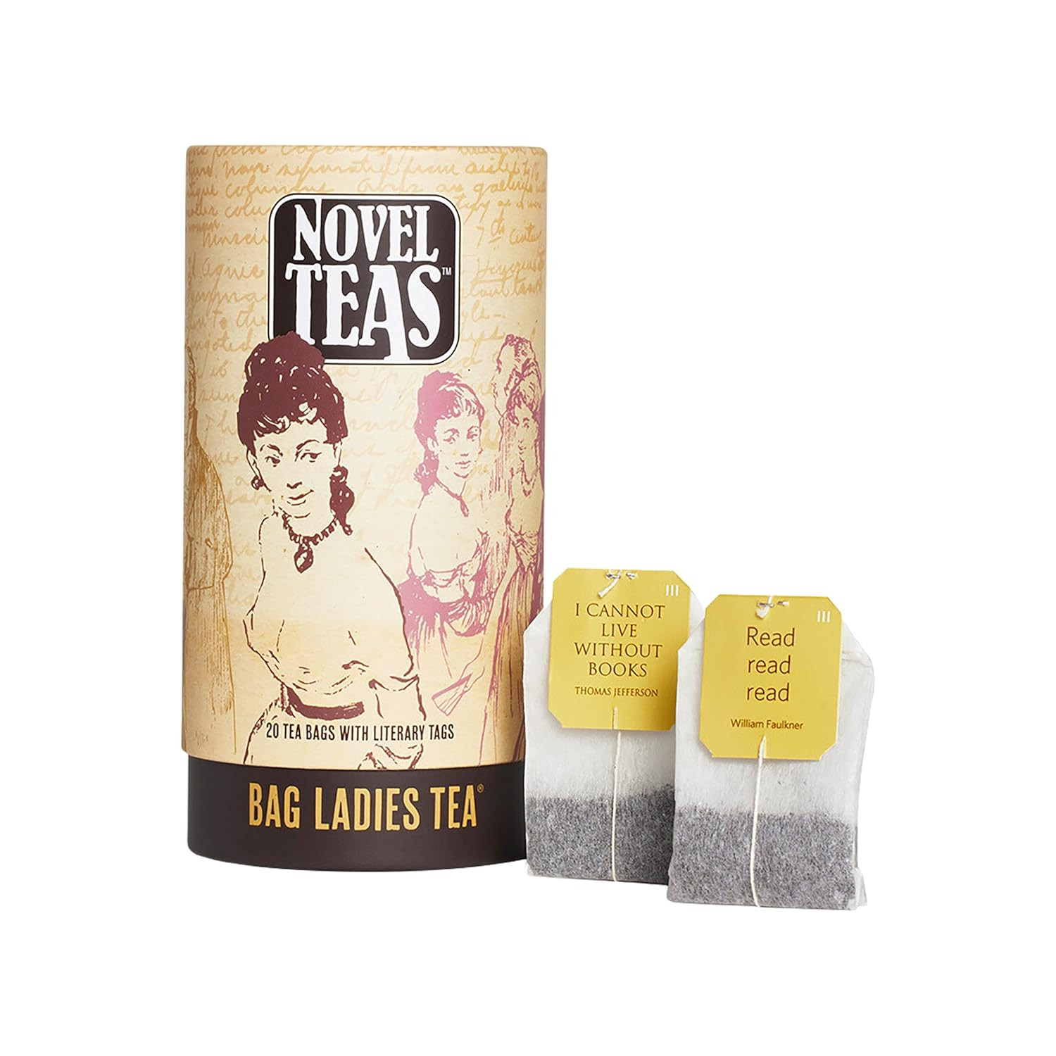 Novel Teas Book Lover’s Tea – 25 Individually Tagged Literary Teabags