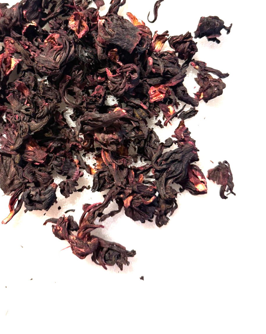 Organic Red Hibiscus Dried Flowers, 1 ounce