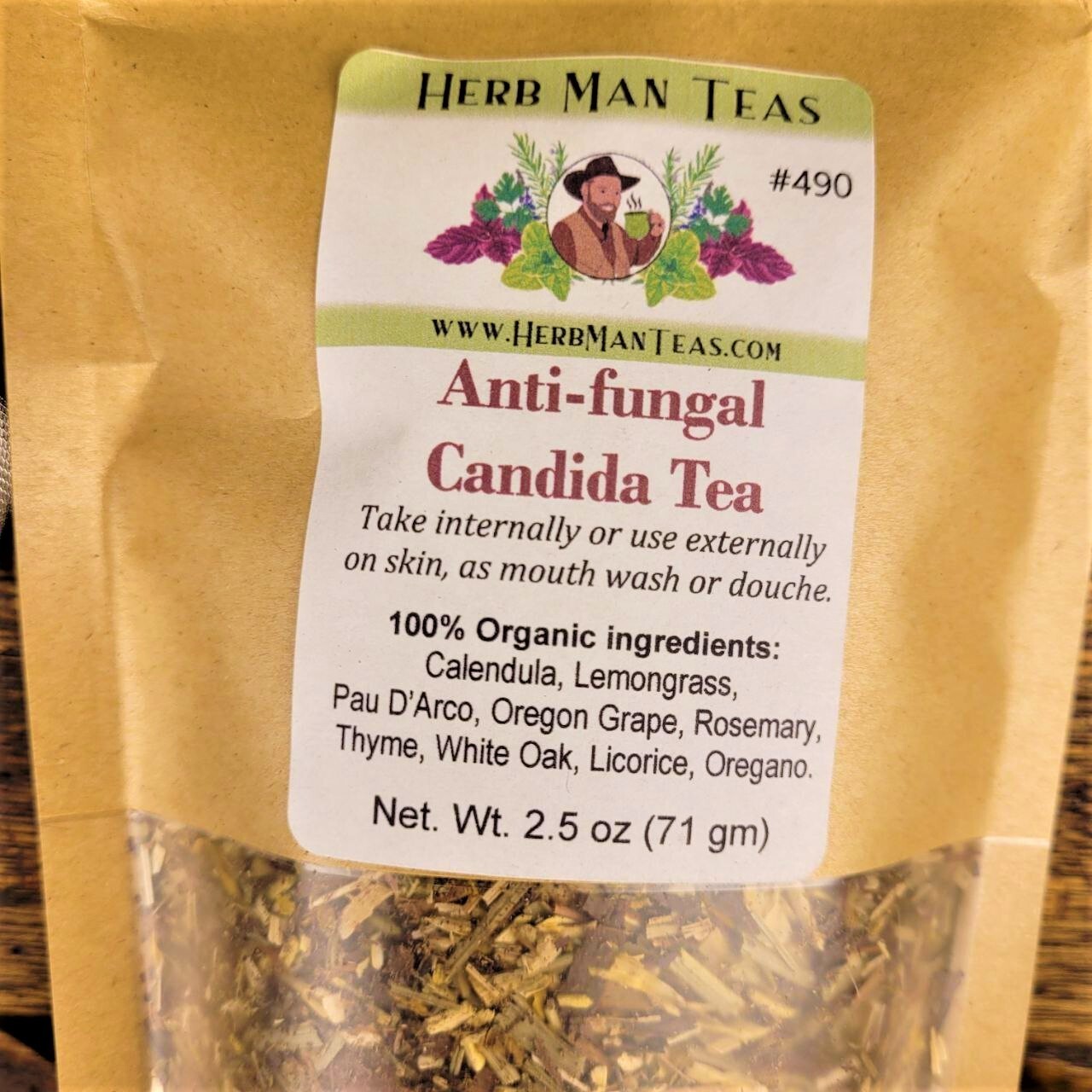 ANTI-FUNGAL Candida Detox Tea for toe fungus, skin fungus, for a Candida cleanse