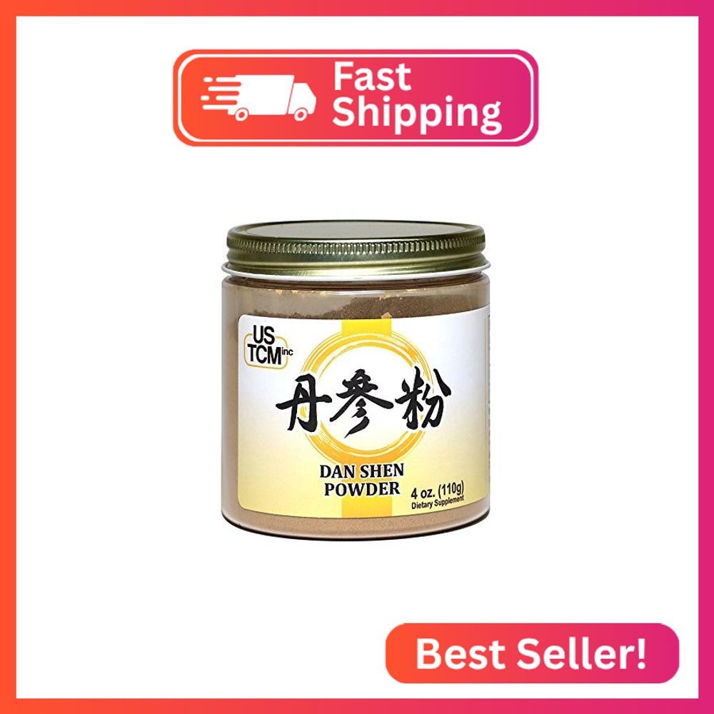 Dan Shen Powder Salvia Miltiorrhiza Powder Red Sage Root Powder 丹参粉 120mesh (4oz