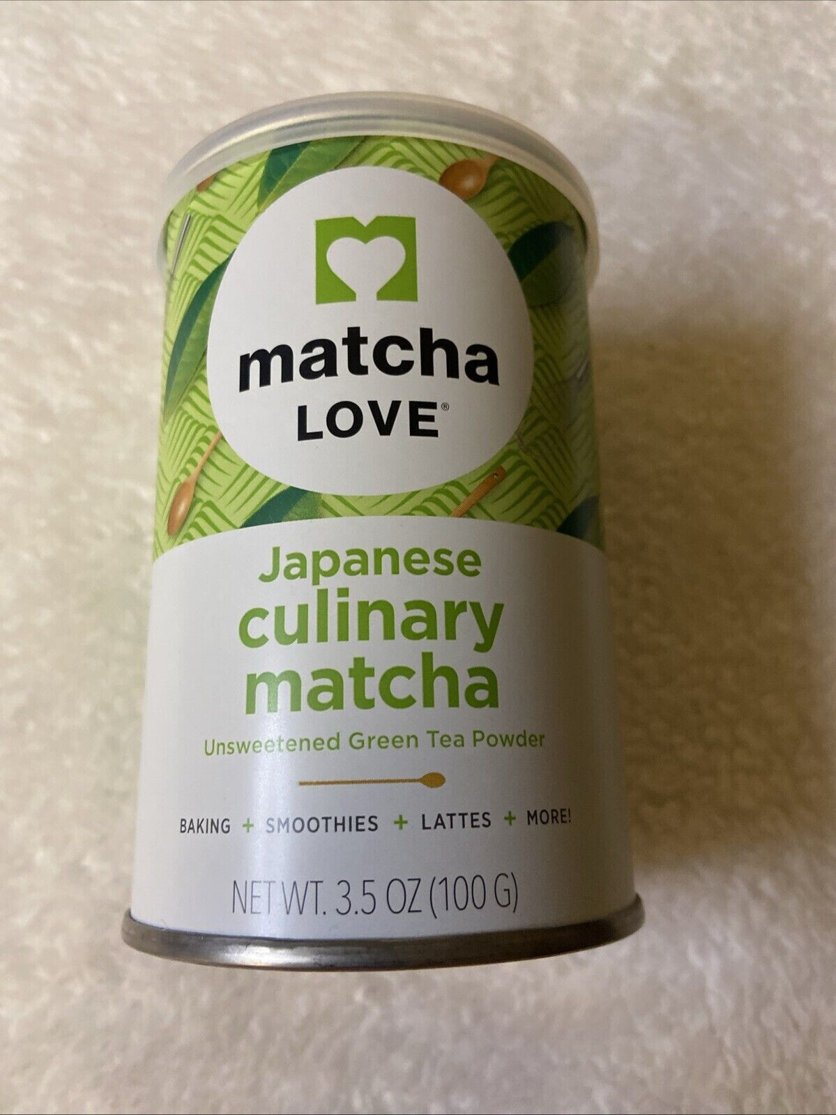 Matcha Love 3.5 oz Finely Milled Green Tea Leaves Japanese Style BB 07/24/25