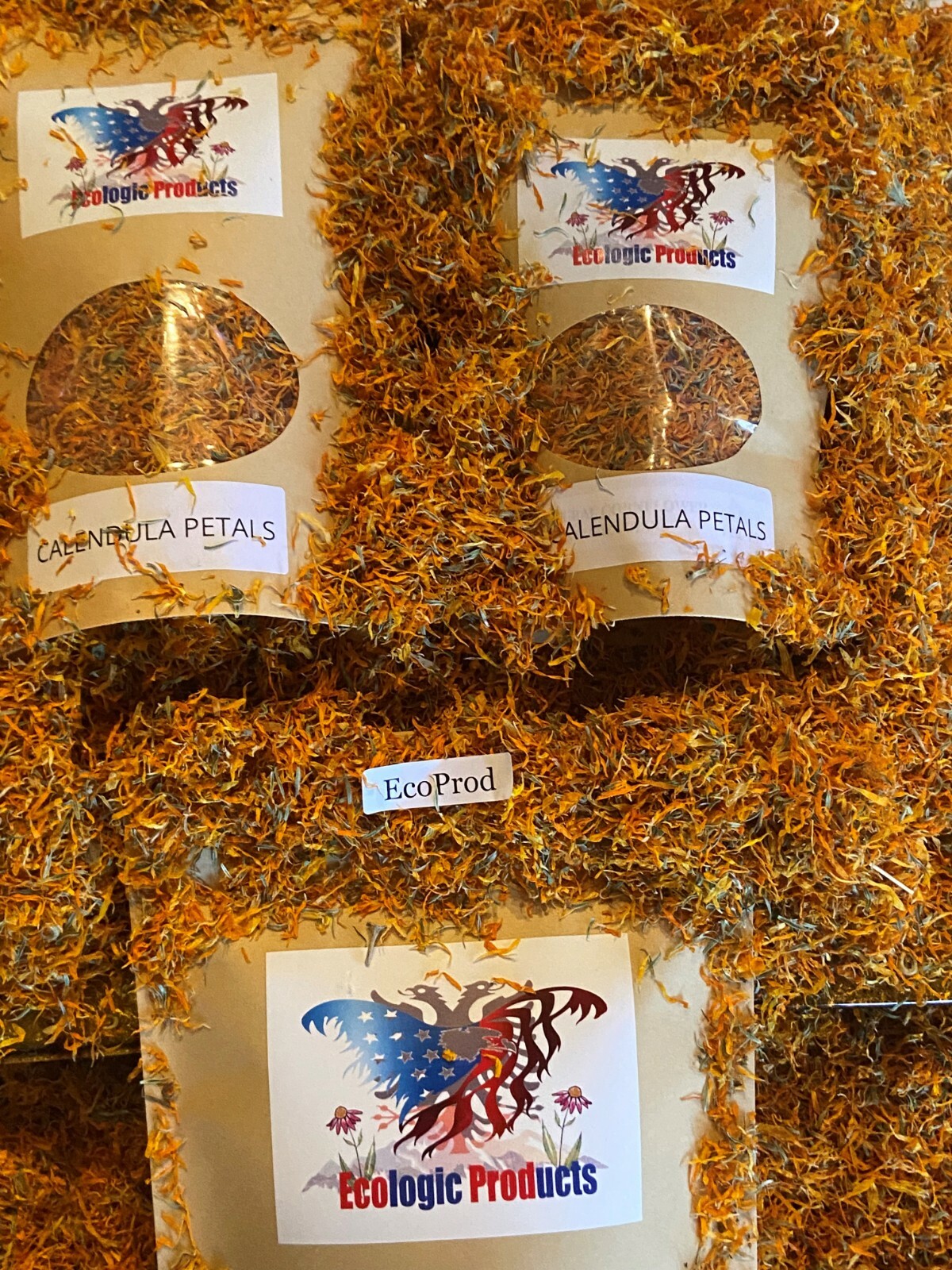 Calendula Petals or Whole, European Wild Harvested, Marigold, Free Shipping USA