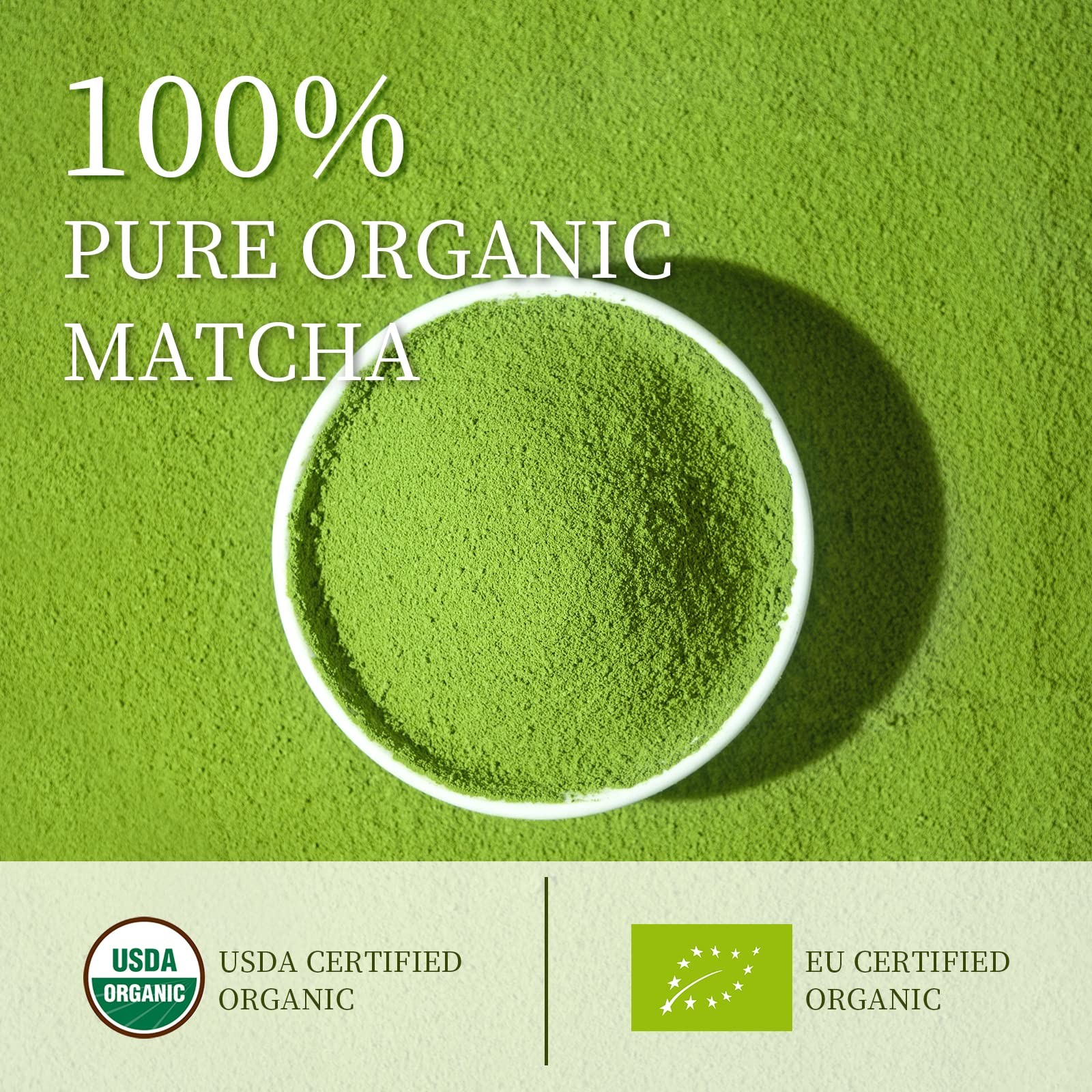 Ceremonial Grade Matcha Powder Organic 1.06oz