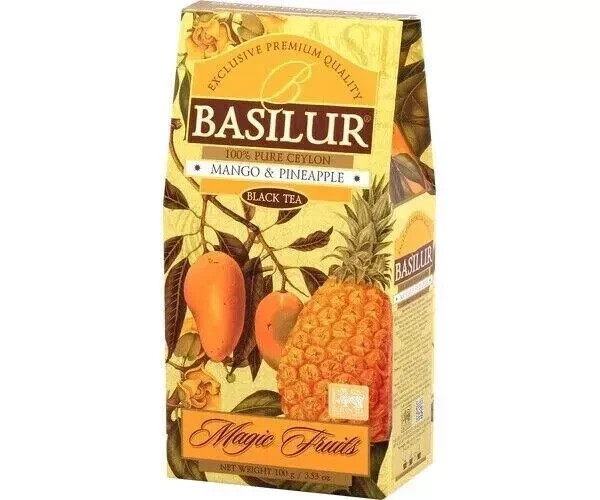 Basilur Mango And Pineapple flavoured ceylon tea Free Shipping World Wide