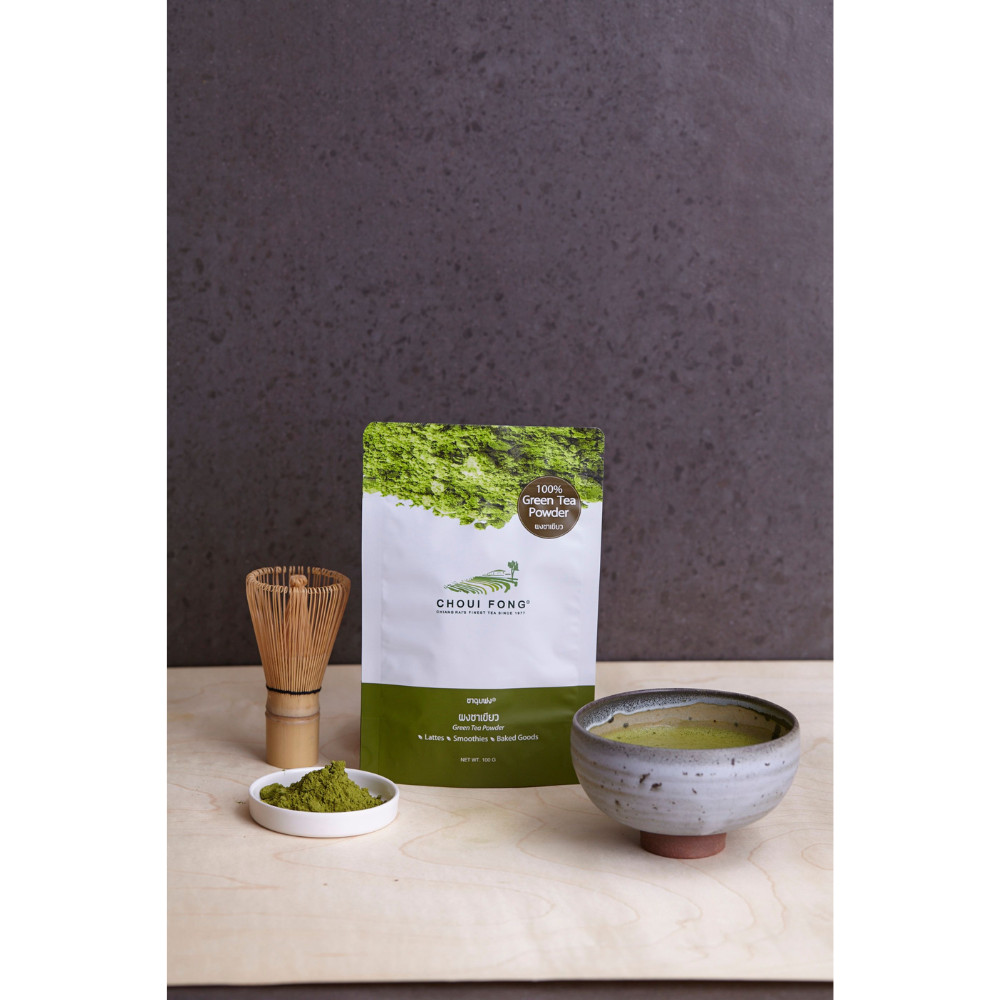 Choui Fong Matcha Green Tea Powder Lattes Smoothies Baked Goods Bakery 100 g. x4