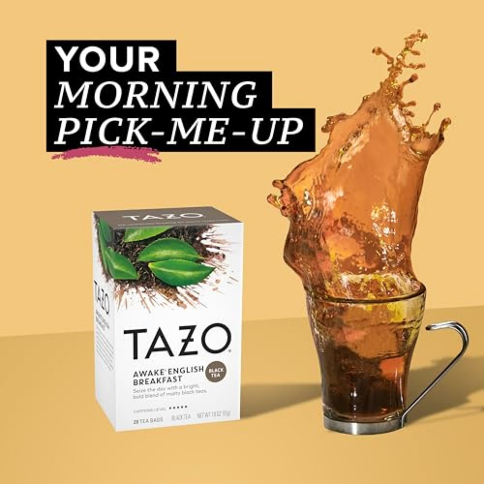 Regenerative Organic Awake English Breakfast Black Tea, Fair Trade, Kosher, U…