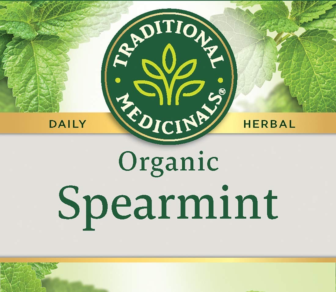 Traditional Medicinals Organic Spearmint Herbal Tea, Healthy & Refreshing, (Pac