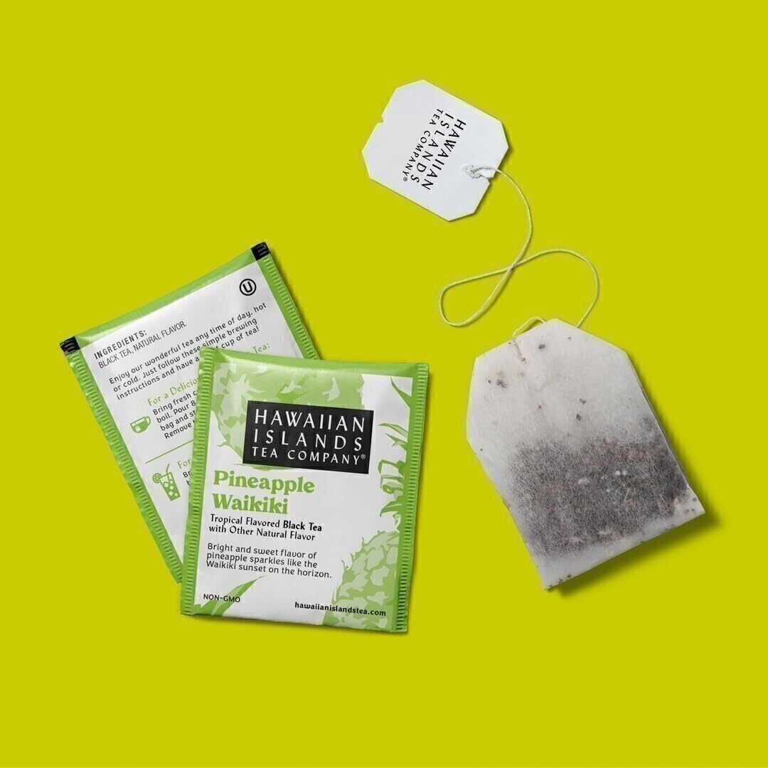 Hawaiian Islands Pineapple Waikiki Tropical Black Tea, All Natural – 20 Teabags