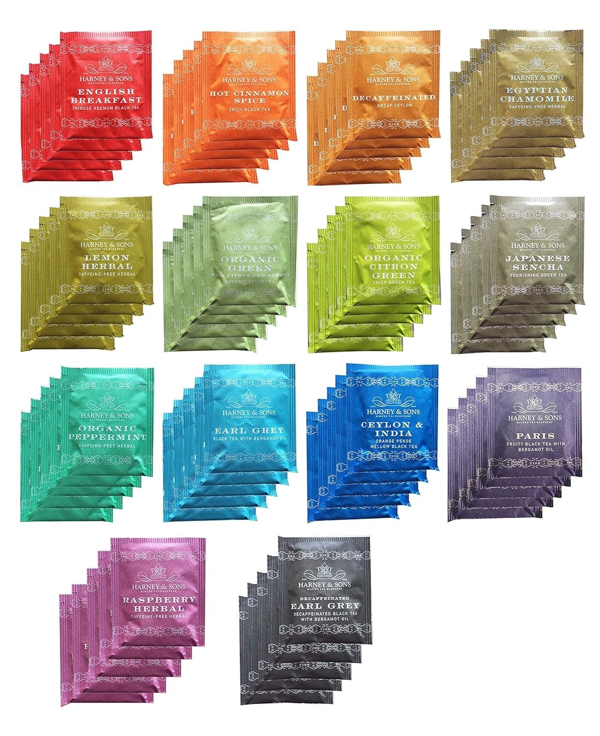 Assorted Tea Bag Sampler 70 Count Bundle Great for Birthday, Hostess and Co-w…