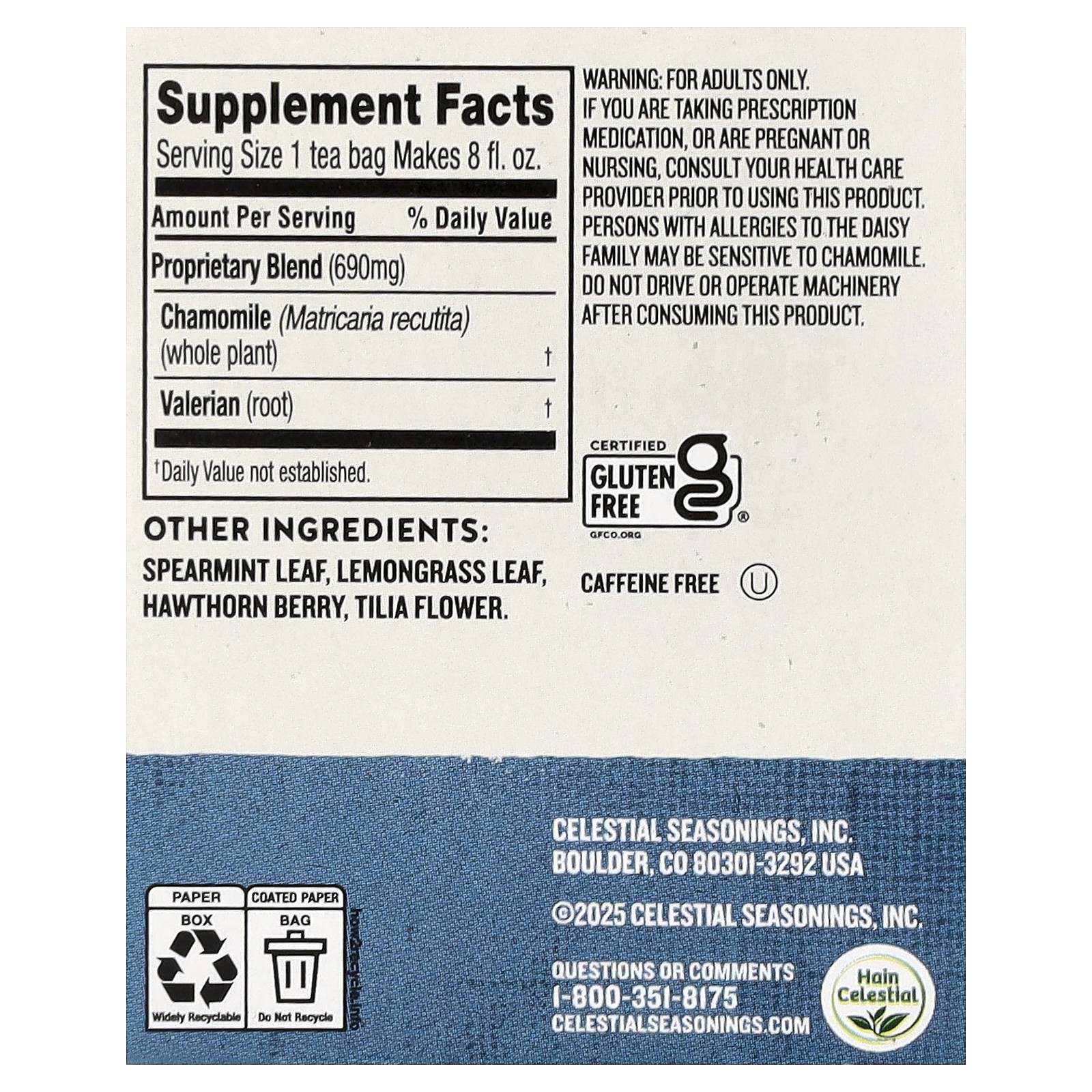 Sleepytime Extra®, Wellness Tea, Caffeine Free, 20 Tea Bags, 1.2 oz (35 g)