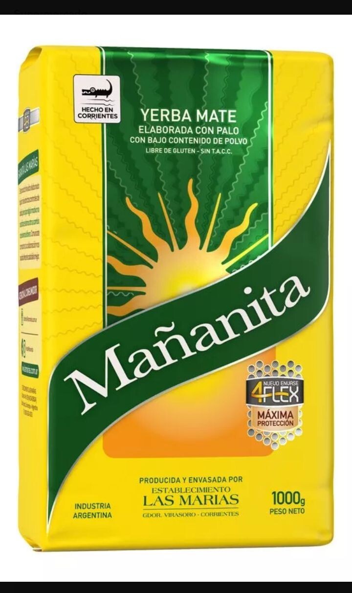 Mañanita Yerba Mate Argentina, Elaborada Con Palo – 2.2lbs.