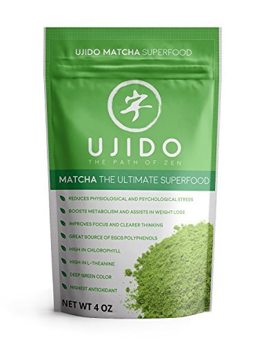 Ujido Ceremonial Blend Matcha 4 Ounce Antioxidant Superfood Green Tea Powder