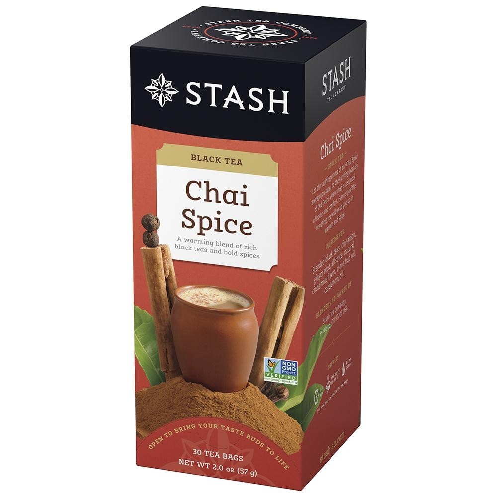 2 PACK CHAI SPICE TEA 30 Bags each Non-GMO Kosher STASH