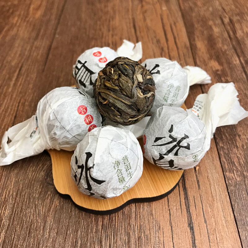 Moonlight White Tea Dragon Pearl 10 Pcs Raw Pu erh White Tea Natural Aged