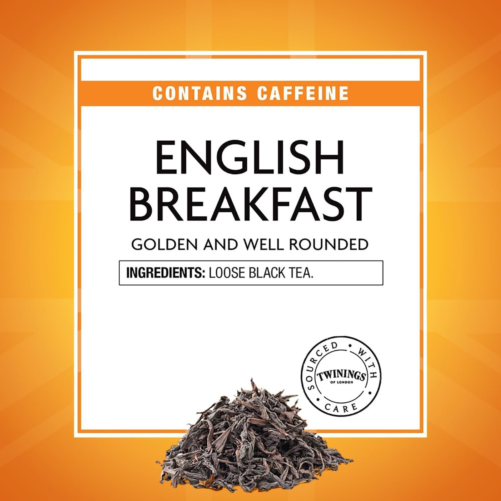 Twinings English Breakfast Loose Tea Tin 705 Ounce Robust Black Tea Pack of 1