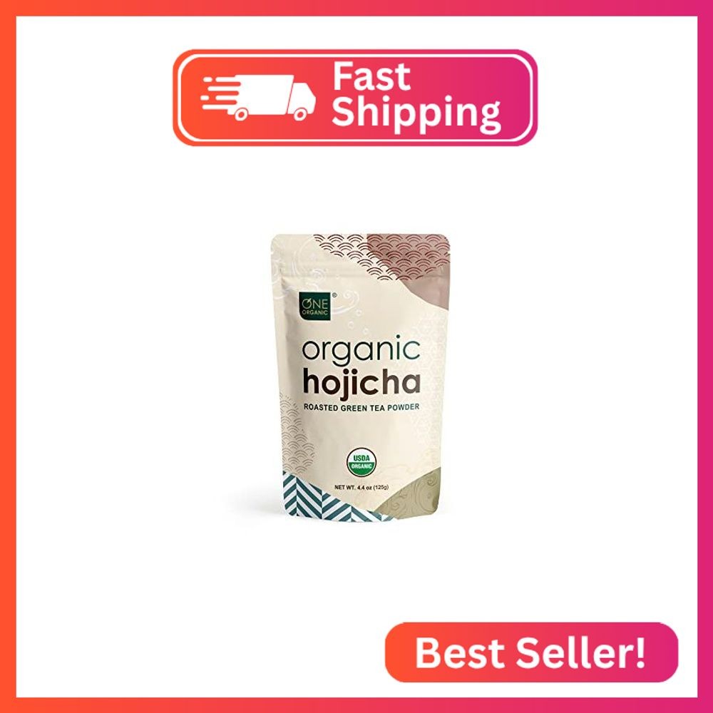ONE ORGANIC Hojicha Roasted Green Tea Powder 4.4 oz (125g)