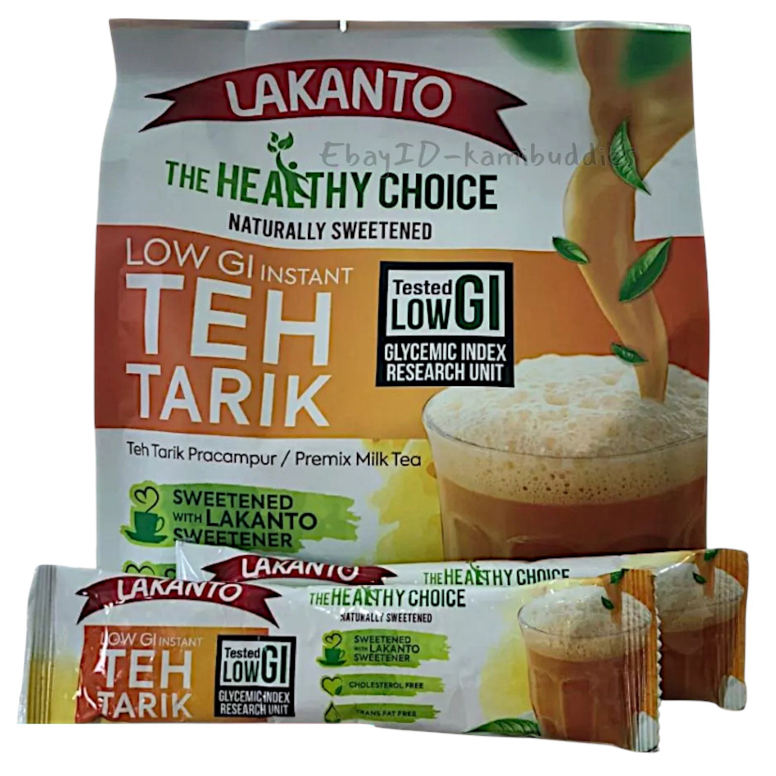 Lakanto Teh Tarik Instant Milk Tea 3 packs | Naturally Sweetened