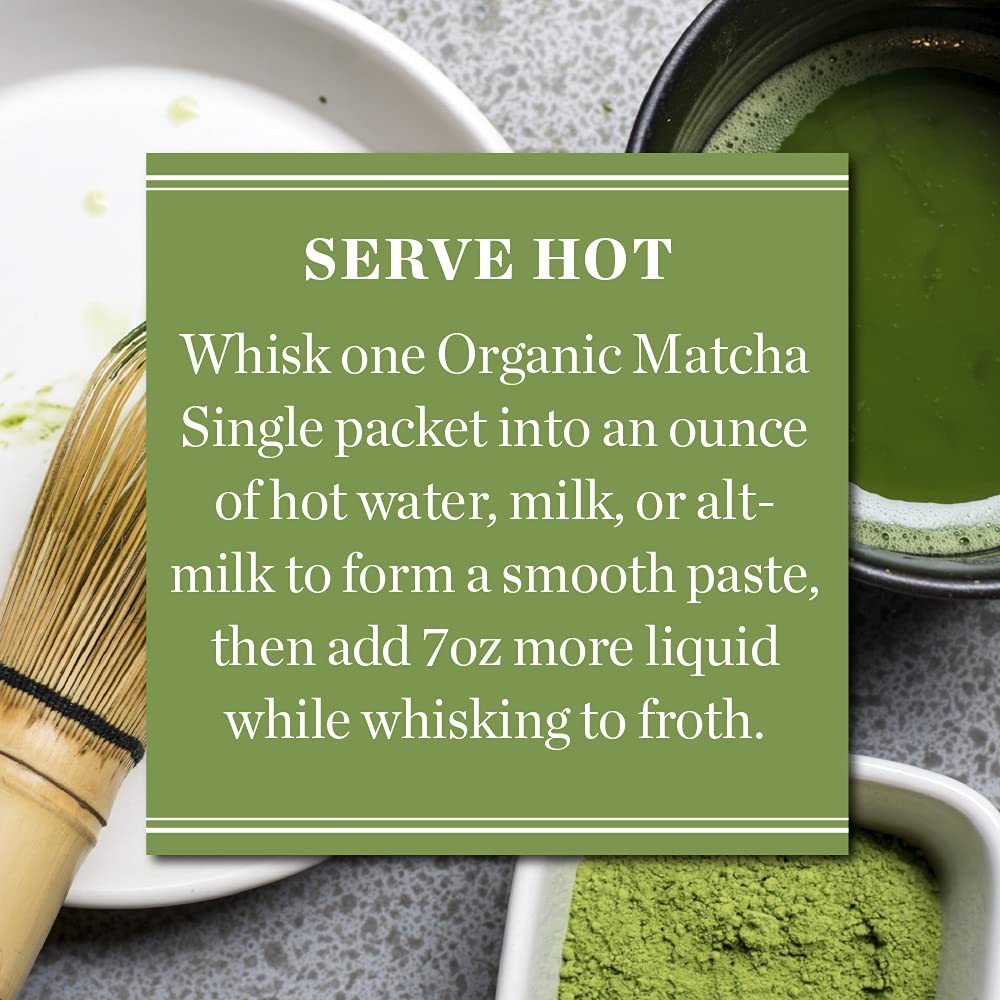 Mighty Leaf Tea, Organic Matcha Green Tea Singles – 1 Box of 12 Single Serve …