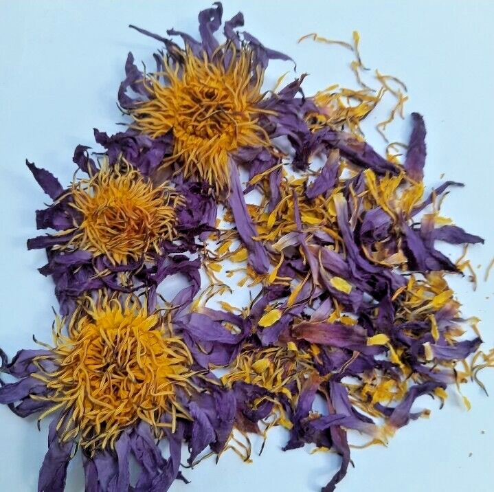 180g Dried Blue Lotus Flower Nymphaea Caerulea Natural Hand Picked Flower Herbal