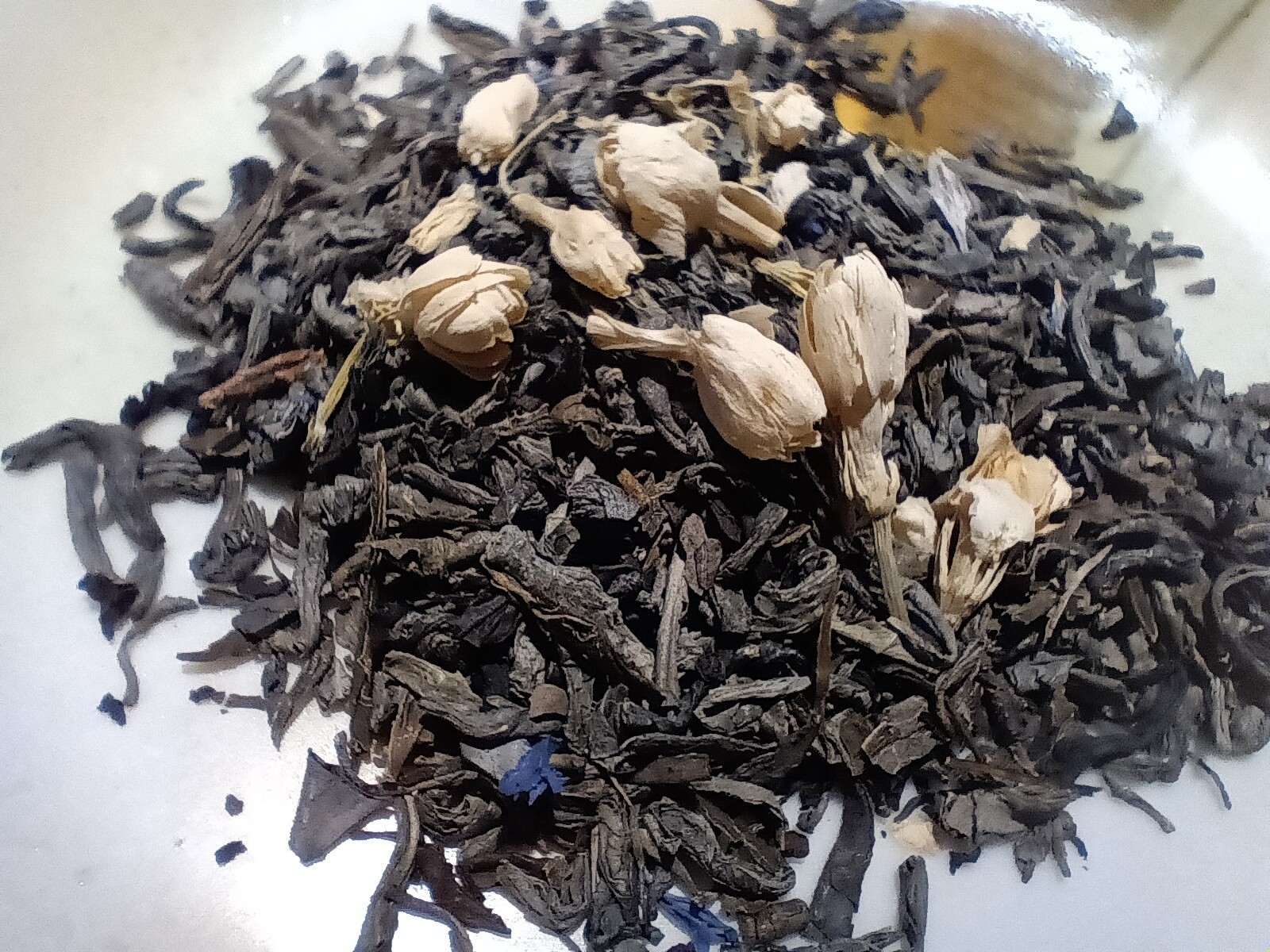 Pomegranate Jasmine Flower Loose Leaf Green Tea Aged Asian Fruity Blend Natural