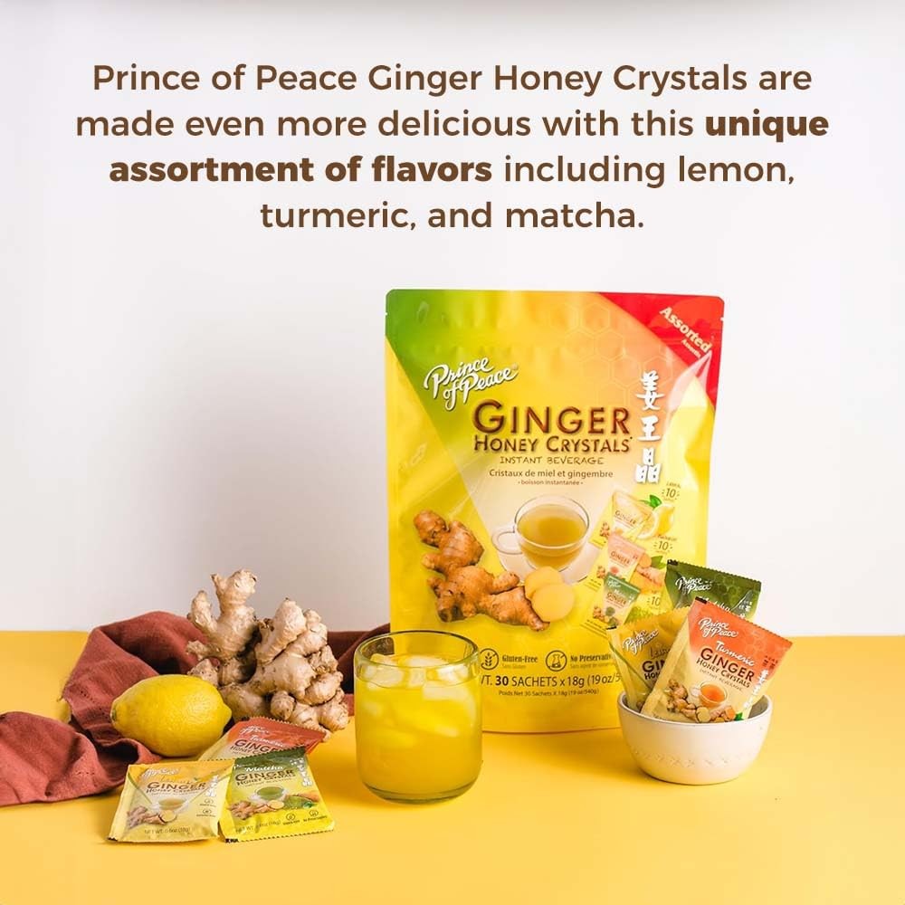 Multi-flavored Ginger Tea Instant Ginger Honey Crystals, Prince of Peace