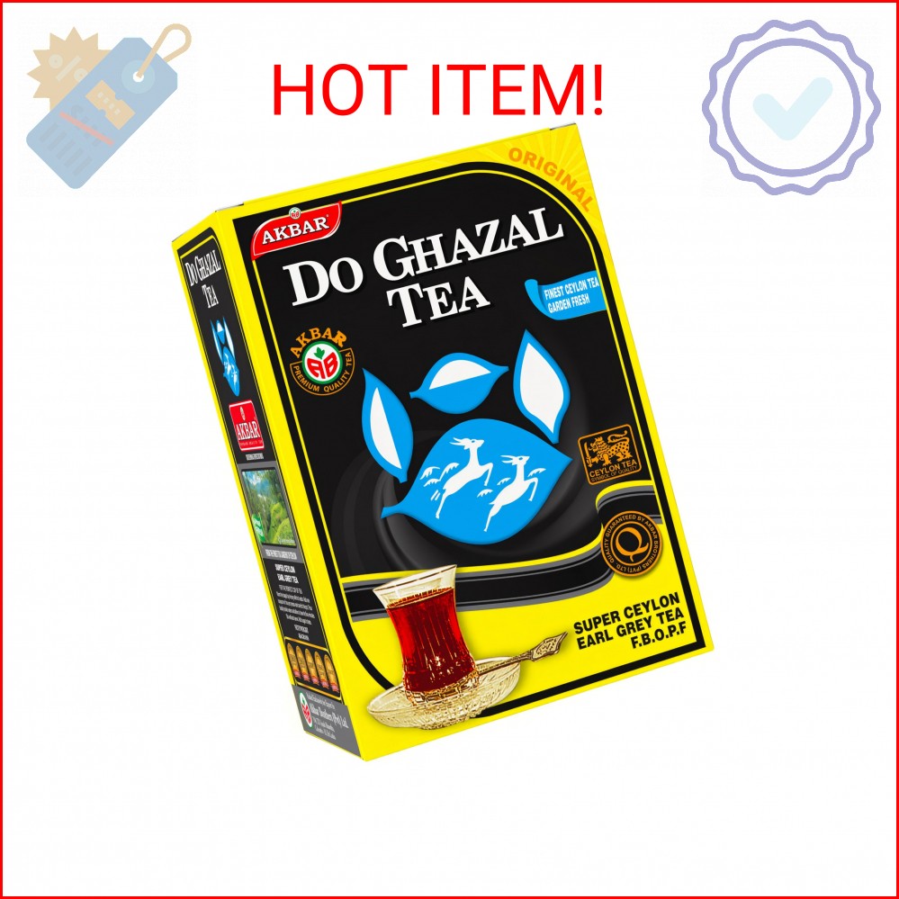 Do Ghazal Earl Grey Tea – 16oz (454g) – Earl Grey Tea Loose Leaf – Pure Ceylon B
