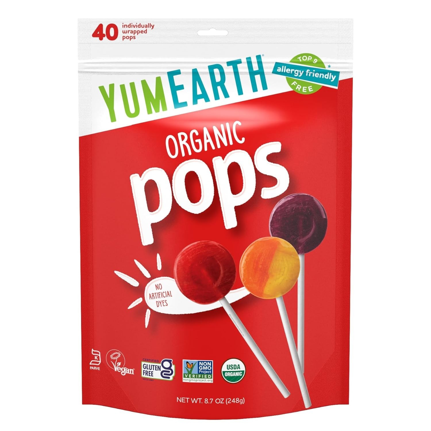 Delicious 40-Count Organic Pops – Gluten-Free, Non-GMO, No Artificial Dyes