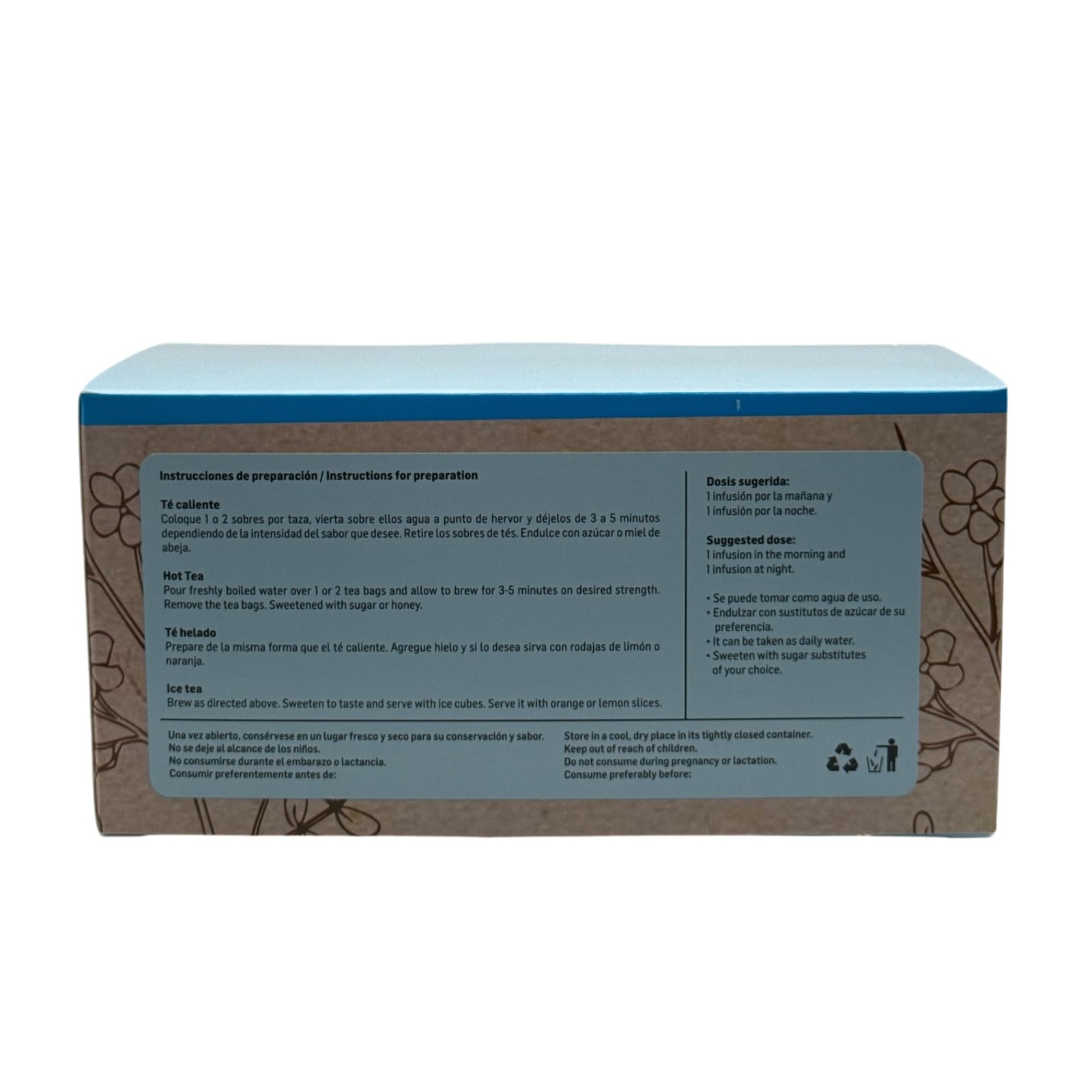 Authentic Palo Azul Tea Bags 100 Natural Vegan Non GMO 25 Bags Herbal Infusion