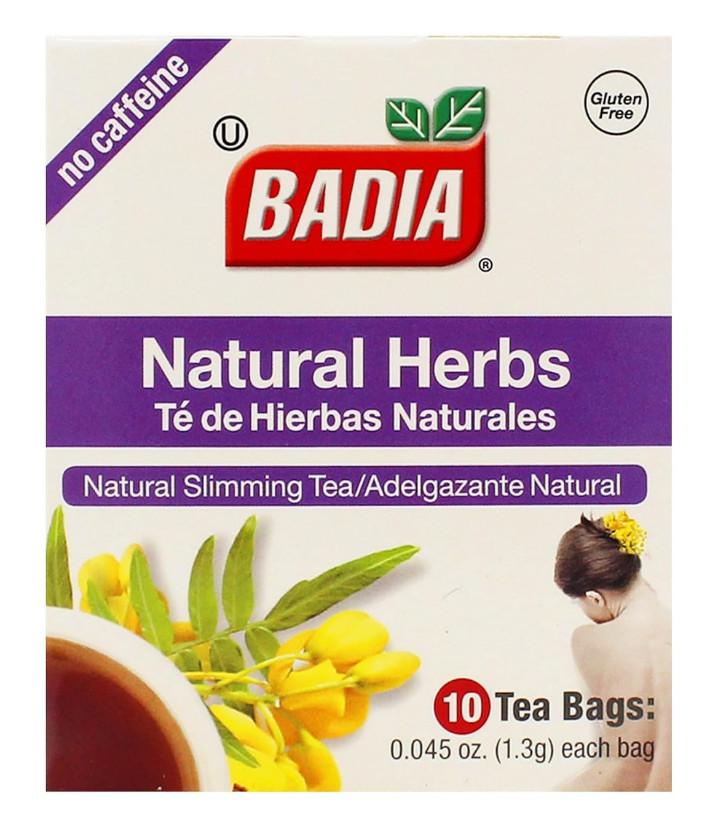 Badia Natural Herbs Tea, 10 Tea Bags – Herbal Blend for Brewing Hot or Iced Tea