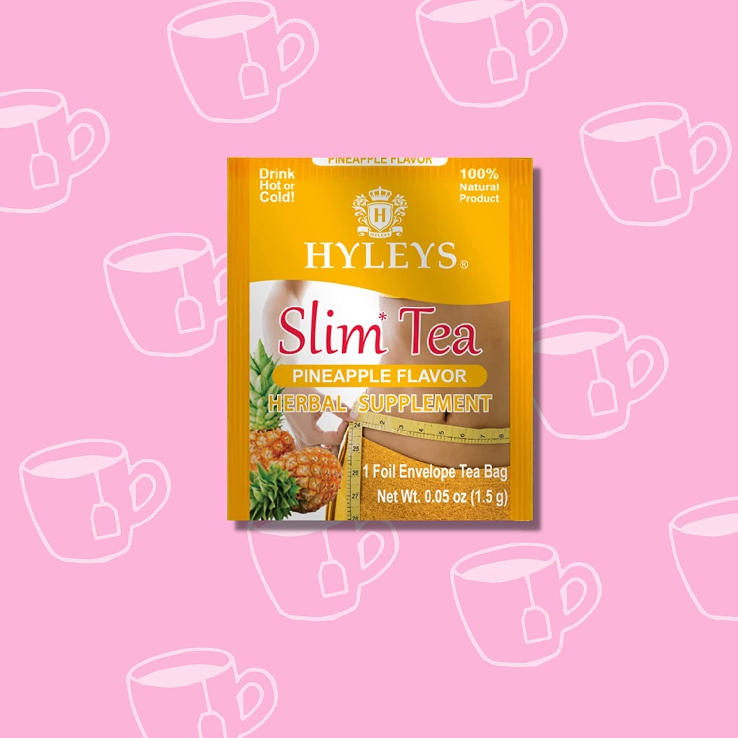 Hyleys Slim Tea Weight Loss Herbal Supplement with 50 Count (Pack of 1)