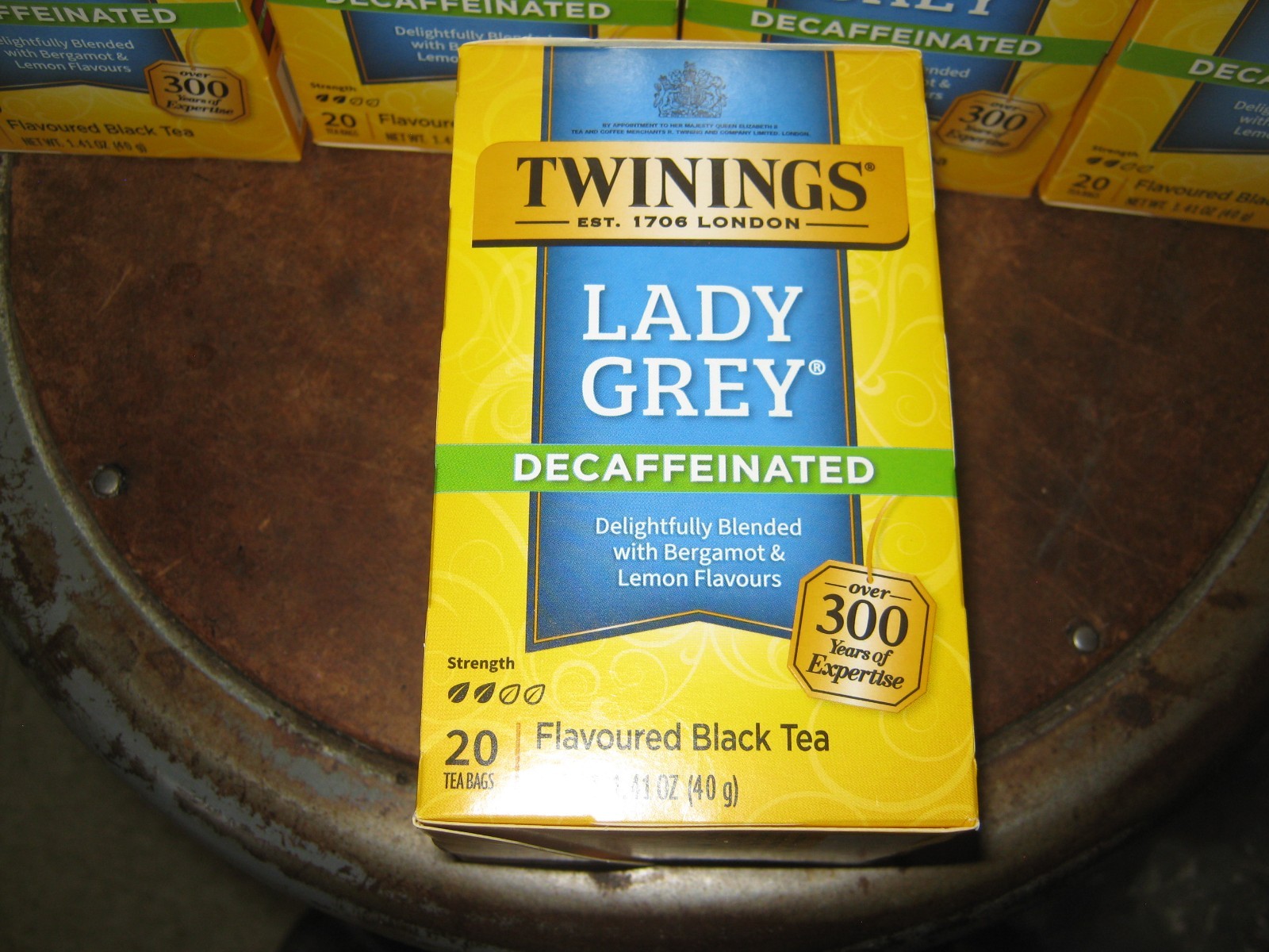 Twinings Lady Grey Decaffeinated Black Tea 8 boxes 160 bags exp 10/1/28