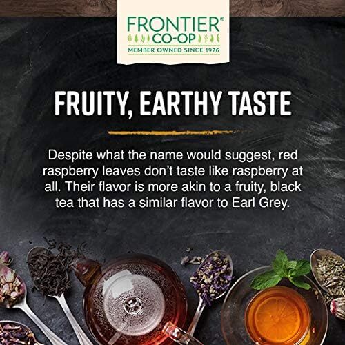 Frontier Co-op Organic Red Raspberry Leaf 16 Fl Oz Herbal Supplement Tea