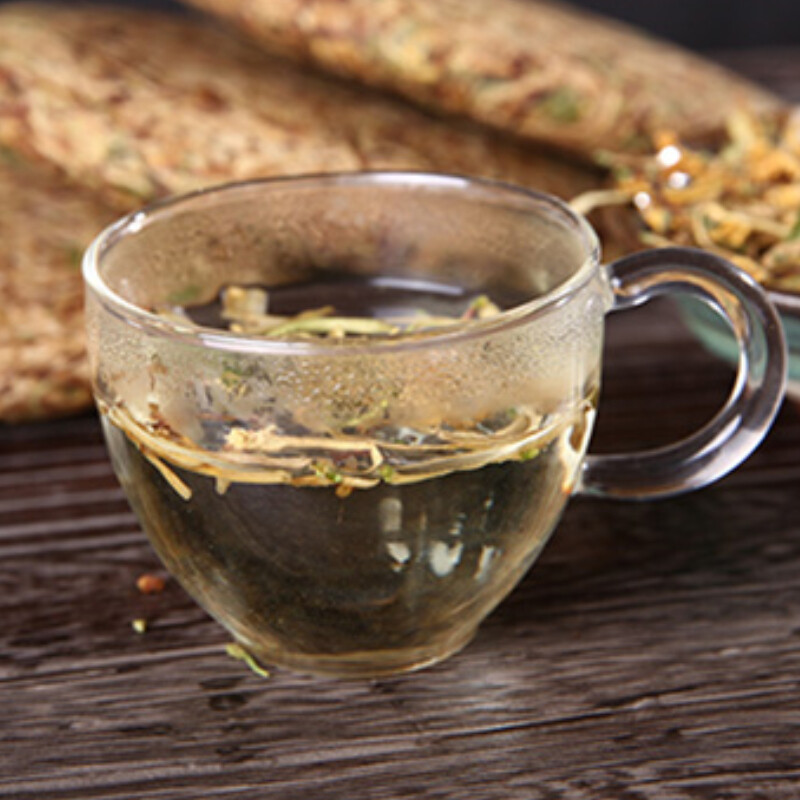 Premium Honeysuckle Tea Cake 200g Scented Chinese Tea Natural Squeezing Process