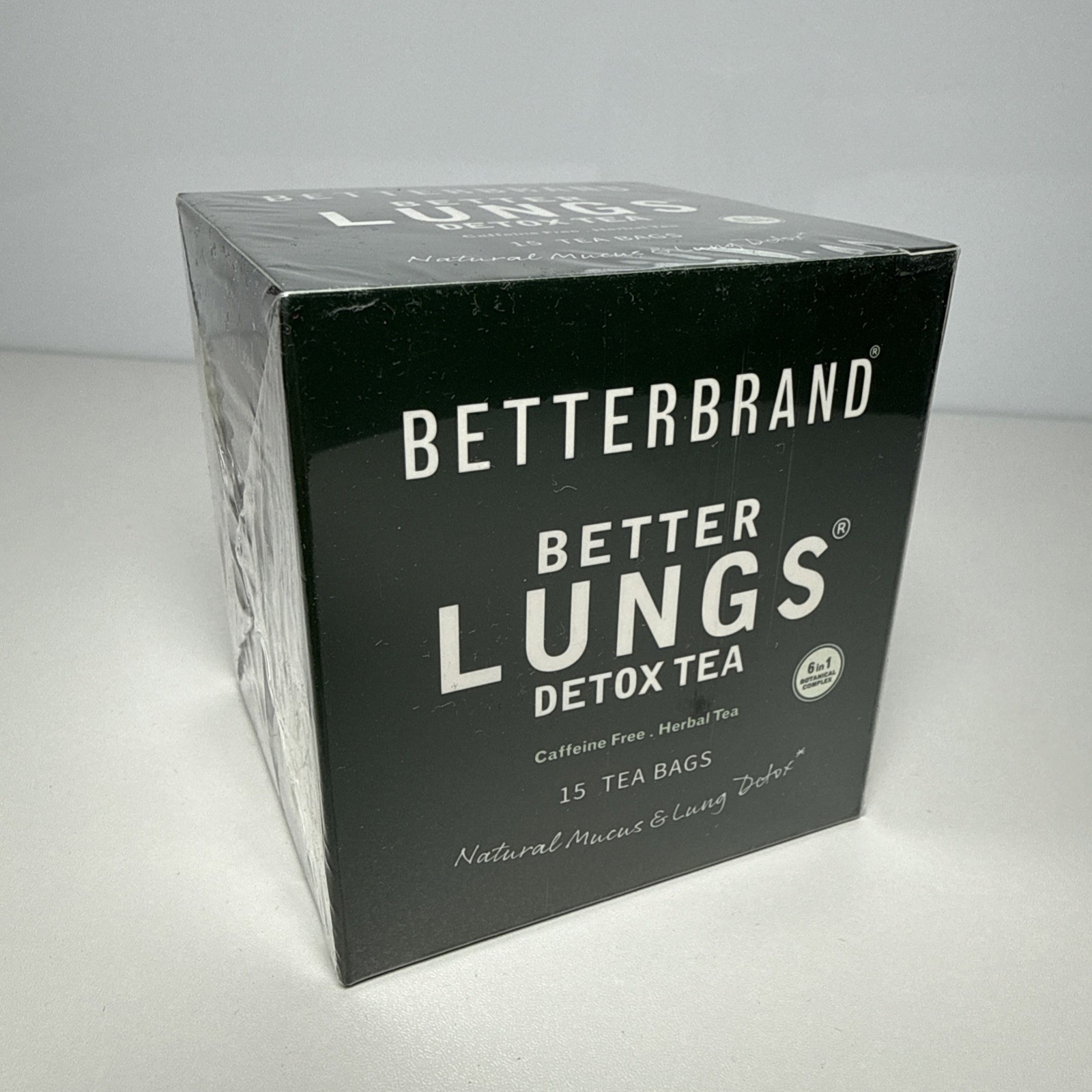 Betterbrand Better Lungs Detox Tea Caffeine Free Herbal Tea Bags Mullein Leaf