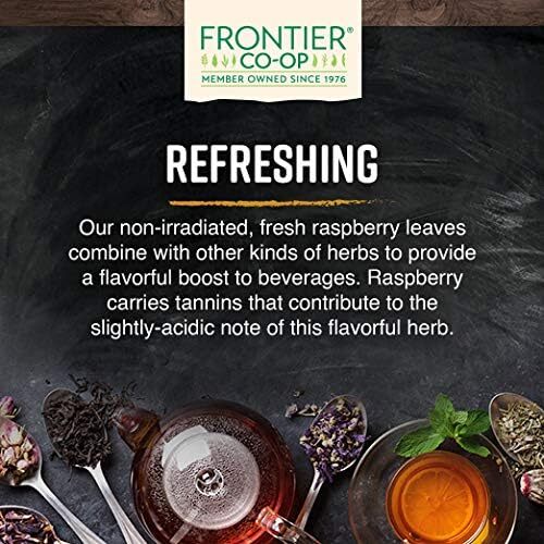 Frontier Co-op Organic Red Raspberry Leaf 16 Fl Oz Herbal Supplement Tea