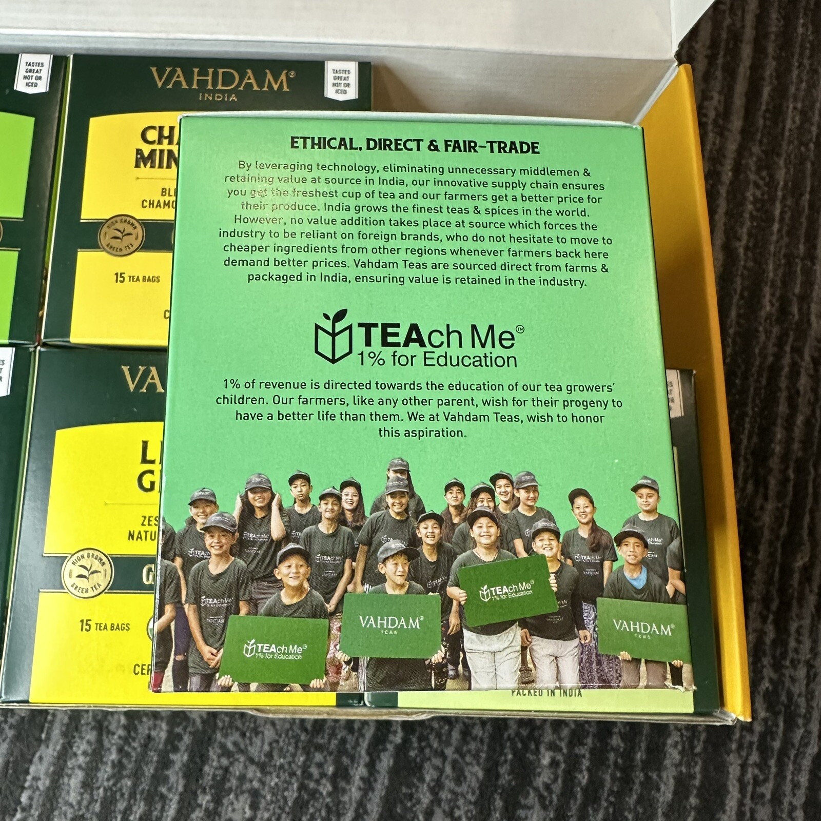 Organic Tea Natural Detox 90 Tea Bags 6 Flavors Tea Gift Set Healthy VAHDAM New