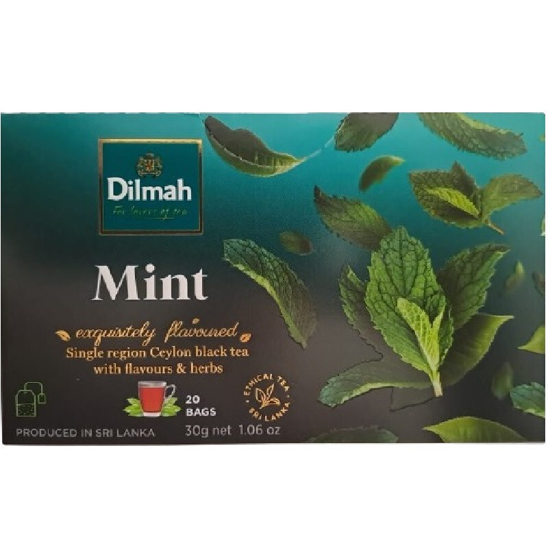 Dilmah Mint Flavoured Ceylon Black Tea ? 20 Tea Bags