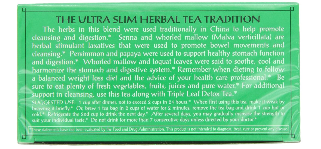 Triple Leaf Tea, Ultra Slim, 20 Tea Bags (Pack of 6)