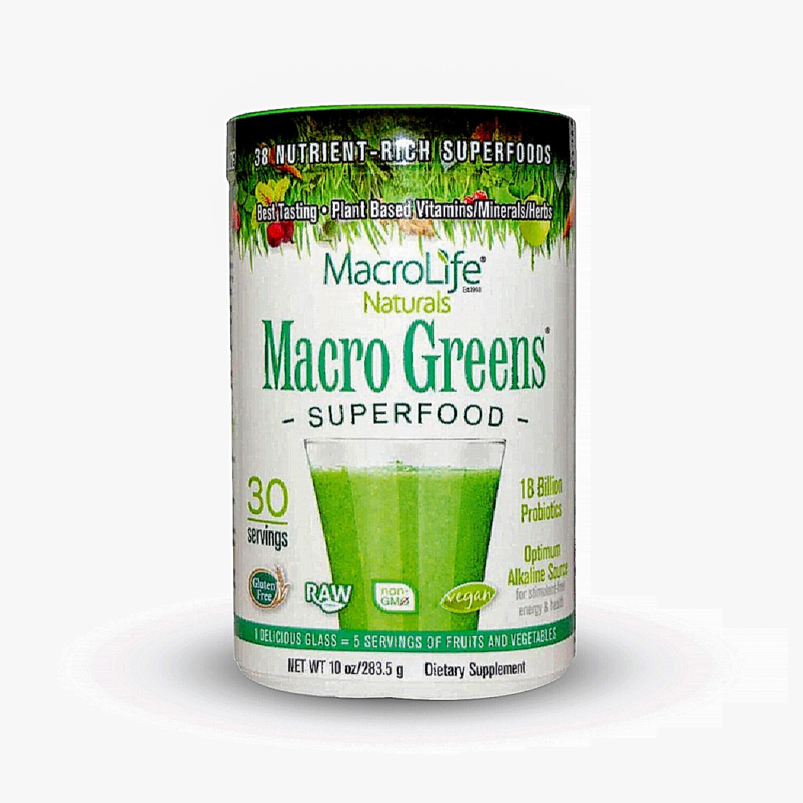 (30 Bags/60 Cups) Rachel’s Digestive Tea + Macro Greens 30 servings