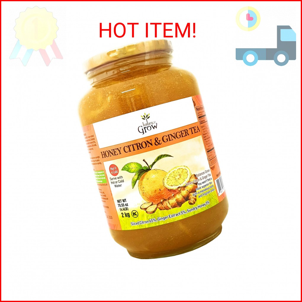 Balance Grow Honey Citron and Ginger Tea 70.55oz (4.4 lbs/2KG) pack of 1