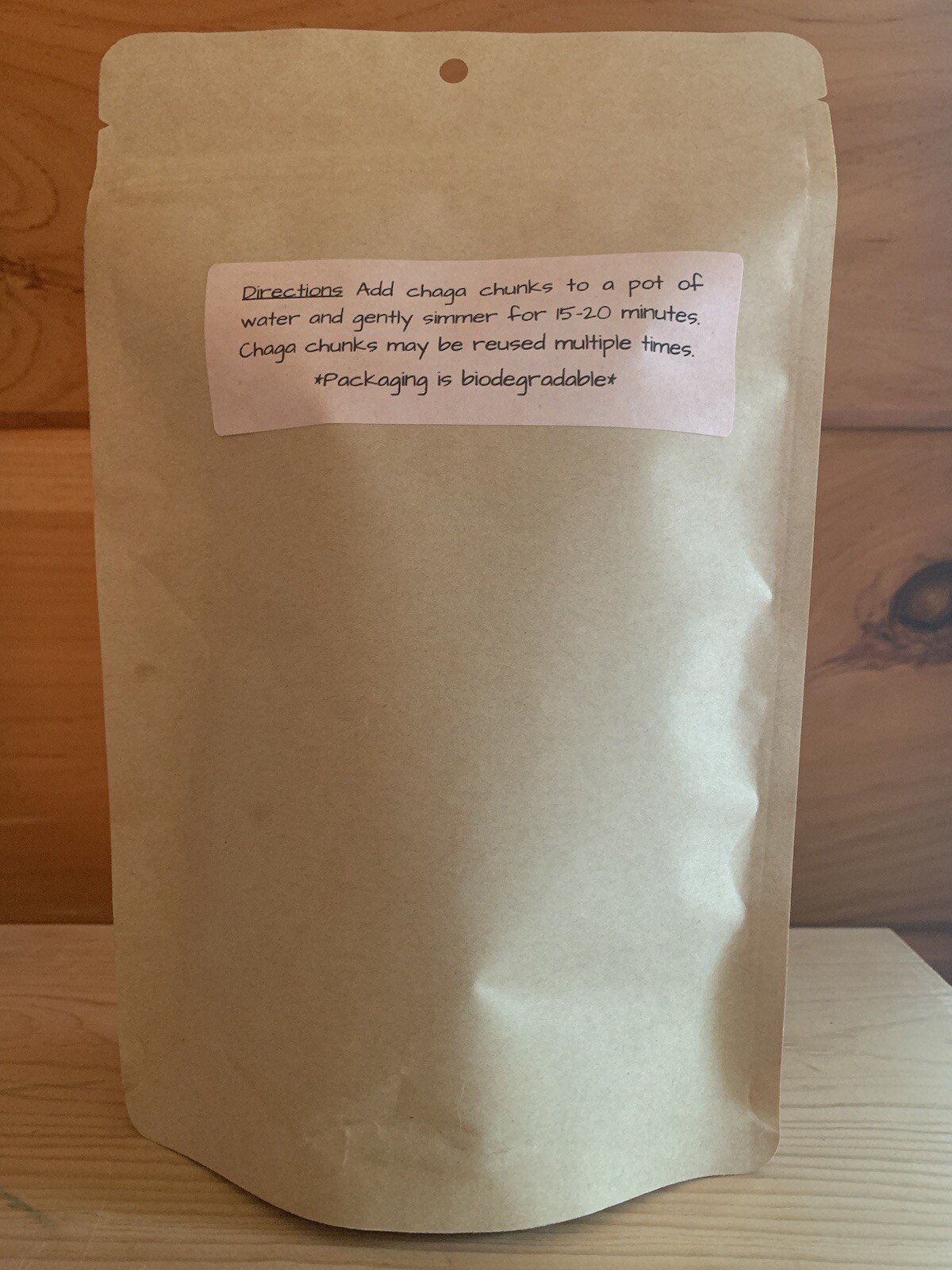 Maine Chaga Mushroom Tea Chunks, 4oz, Wild Harvested & Organic
