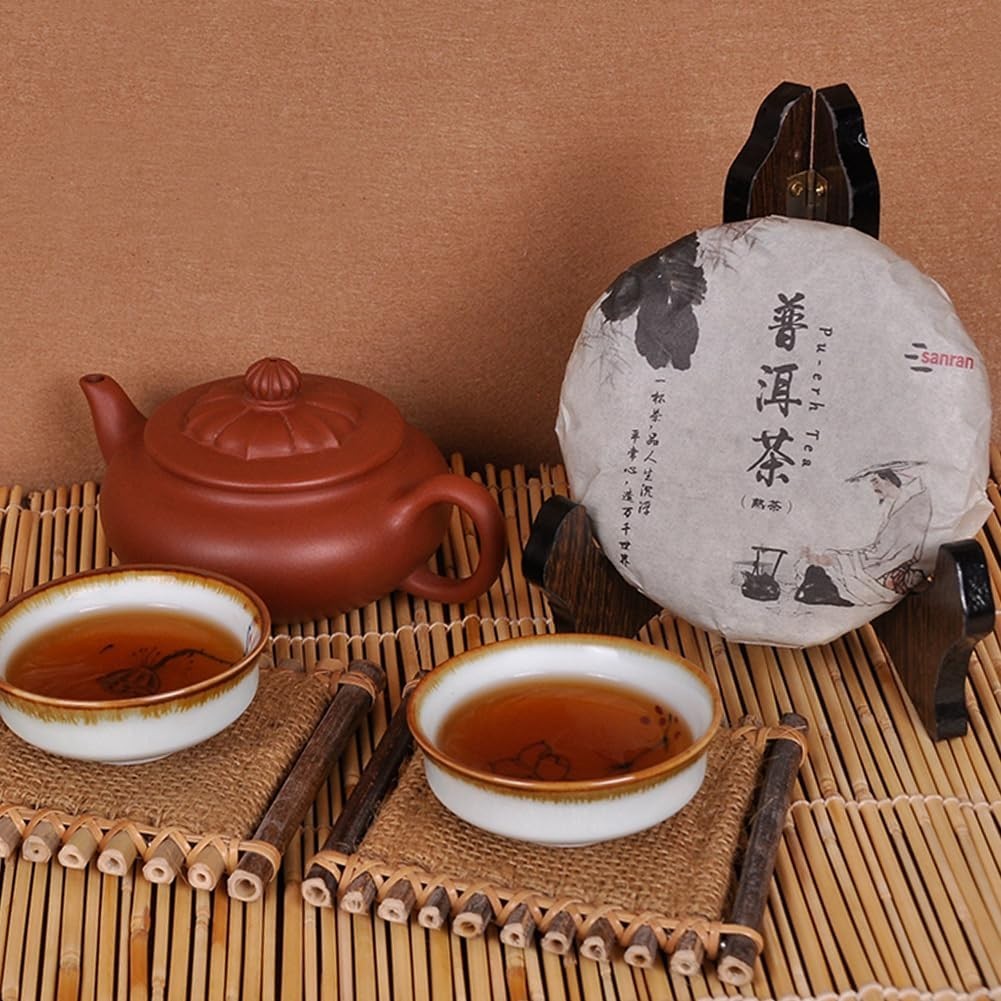 Yunnan Ripe Pu-erh Tea Cake 100g – Deep Earthy Flavor & Gentle Energy Boost