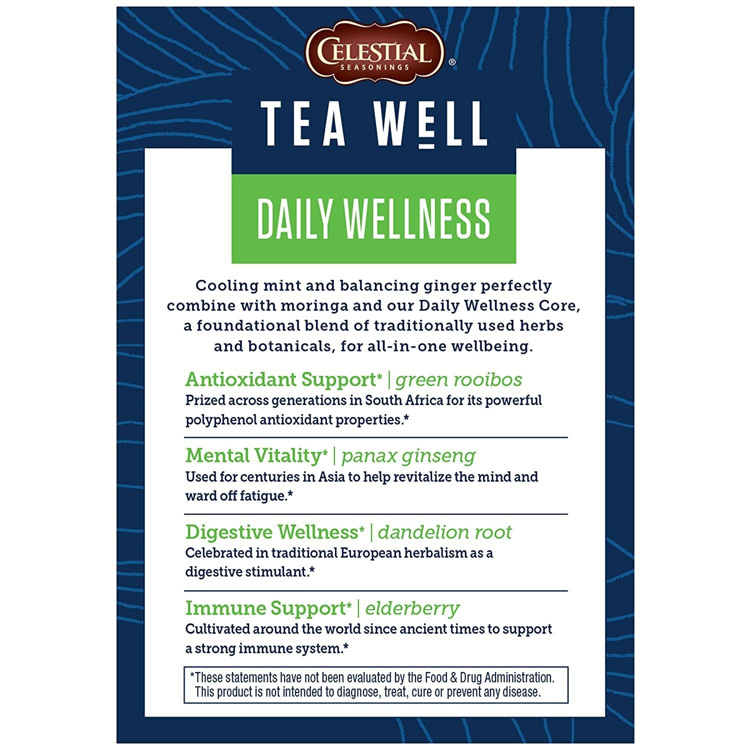 Celestial Seasonings Teawell Organic Ginger Mint Wellness Tea, 12 Count…