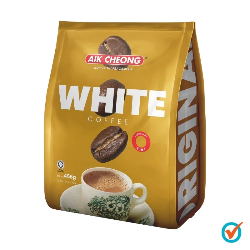 Aik Cheong White Coffee 3in1 Original 48 Sticks 4 Pack Halal Free Shipping