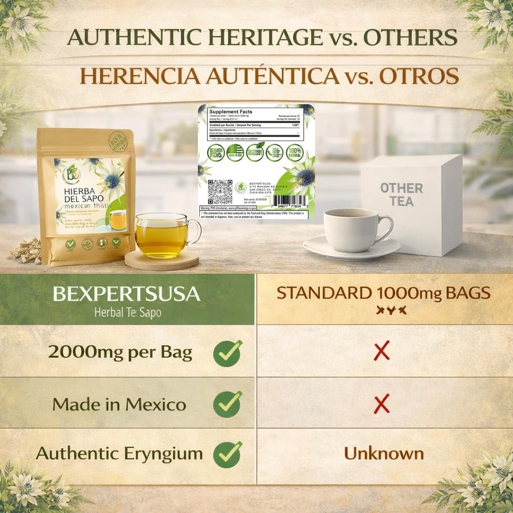 Hierba del Sapo Mexican Herbal Tea – 24 -by BEXPERTSUSA