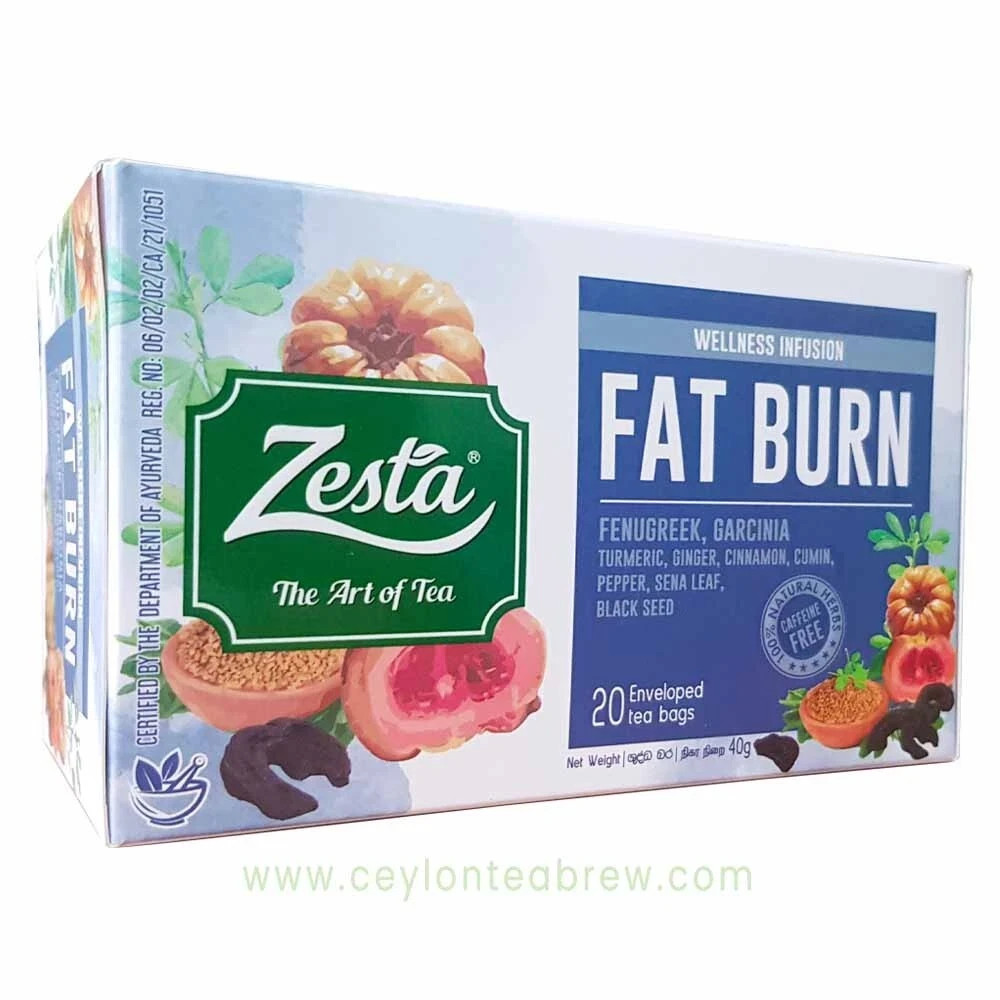Zesta Ceylon Black tea with Fat Burn Antioxidant Cinnamon Pepper Garcinia Cumin