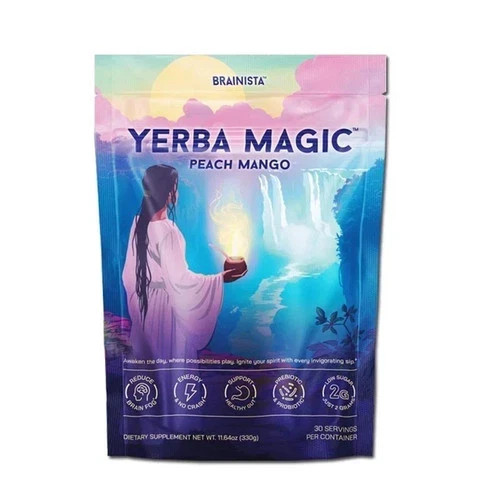 Yerba Magic–Yerba Mate Tea Instant Powder Super Drink with Nootropics,Prebiotics
